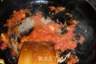 【炸酱面，花样做】番茄鸡蛋炸酱面的做法步骤：5