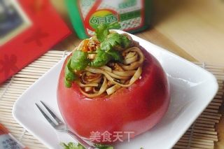 【炸酱面，花样做】番茄鸡蛋炸酱面的做法步骤：14