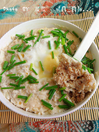 【美味】肉末豆腐蒸蛋的做法步骤：9