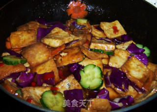 虾油焖豆腐的做法步骤：12