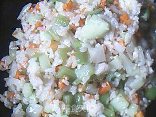 老饕版--四蔬炒饭的做法步骤：13