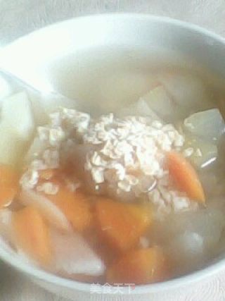 无油香浓燕麦瘦身汤的做法步骤：3