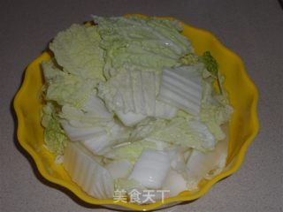 白菜炒猪肝的做法步骤：3