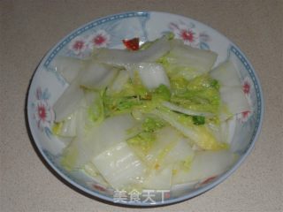 白菜炒猪肝的做法步骤：5