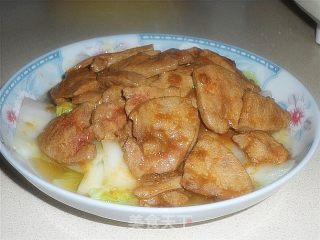 白菜炒猪肝的做法步骤：9