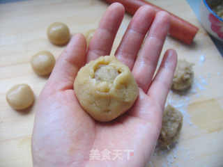 月饼处女秀——冬蓉月饼的做法步骤：10