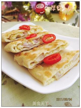 香煎白菜饼的做法步骤：9