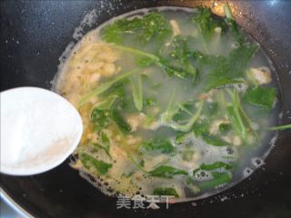青菜豆丹汤的做法步骤：7