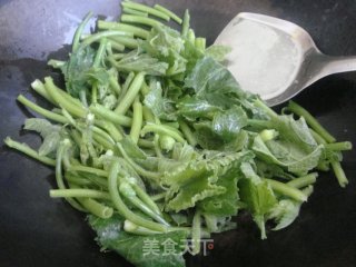 青炒南瓜苗的做法步骤：3