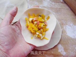南瓜香菇蒸饺的做法步骤：8