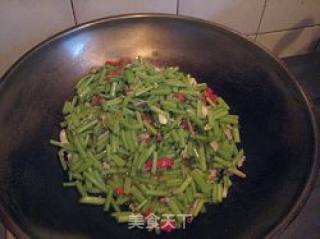 肉沫番薯藤小炒的做法步骤：6