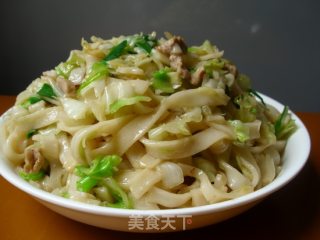 包菜肉丝炒粉的做法步骤：11