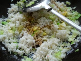 包菜蛋炒饭的做法步骤：6