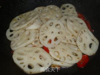 辣炒脆藕的做法步骤：5