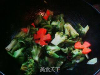 素炒西兰花的做法步骤：6