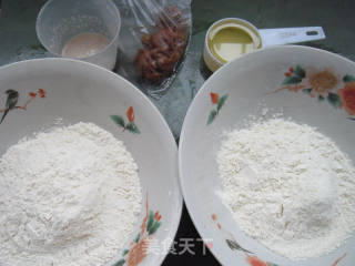 油酥肉烧饼的做法步骤：1
