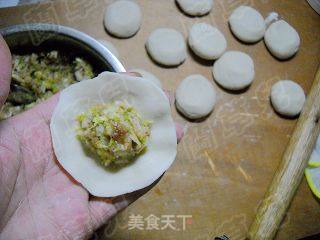 包菜鲜肉水煎包的做法步骤：10