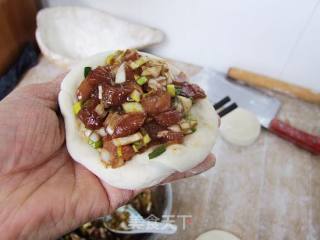 大葱猪肉馅饼的做法步骤：4