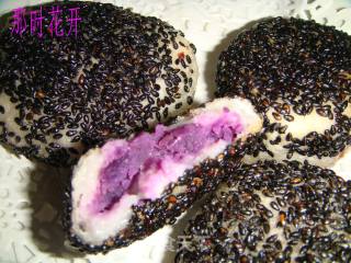 紫薯糯米饼的做法步骤：9