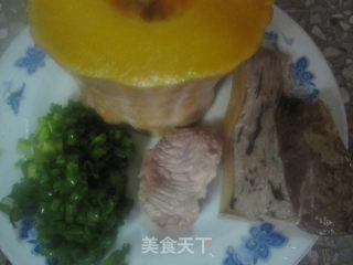 南瓜炒墨鱼干的做法步骤：2