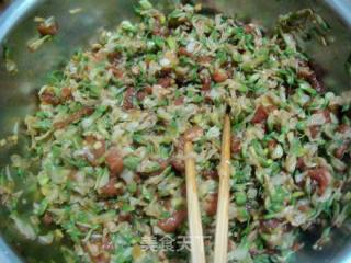 猪肉槐花大包子的做法步骤：7