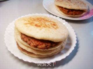 肉饼夹火烧的做法步骤：16