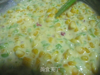 蔬菜玉米饼的做法步骤：4