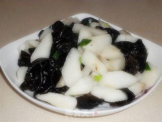 黑木耳炒山药的做法步骤：6