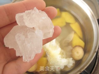 润肠健胃—淮山银耳红薯糖水的做法步骤：4