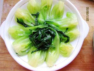 油菜蟹味菇的做法步骤：11