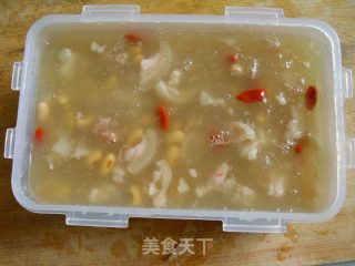 【有料更好吃】黄豆蹄花冻的做法步骤：7