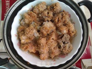 招牌粉蒸排骨的做法步骤：10