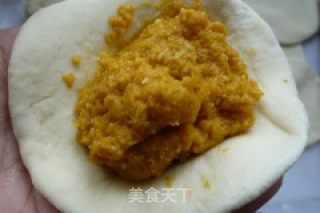 南瓜椰香包子的做法步骤：8