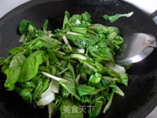 香菇小白菜的做法步骤：3