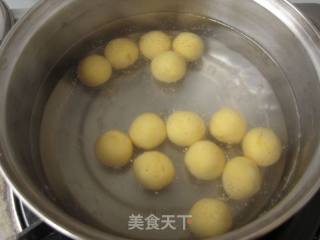 驱寒润肠—红薯圆子姜糖水的做法步骤：7