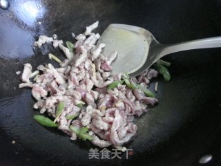 肉炒半边豆角的做法步骤：4