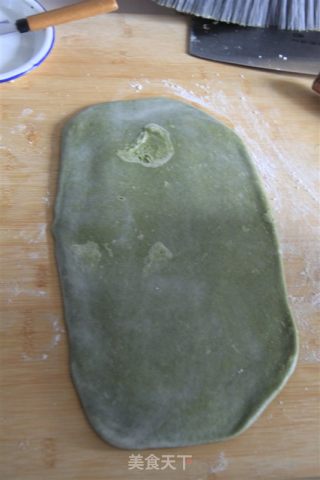 抹茶椰蓉小小酥的做法步骤：2