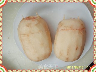 糖醋灌肉藕的做法步骤：4
