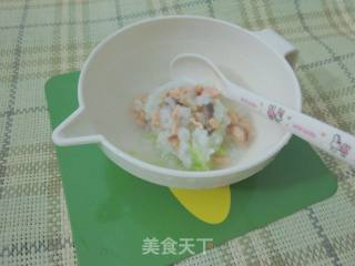 宝宝辅食——菜丝三文鱼粥的做法步骤：7