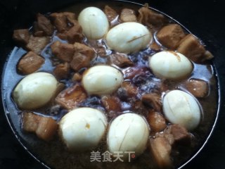 红烧肉烧蛋的做法步骤：6