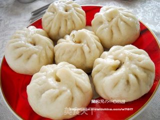 腊味茄肉生煎包的做法步骤：17