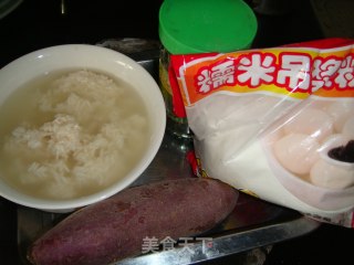 紫薯小汤圆的做法步骤：1