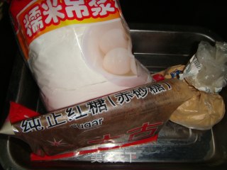 红糖糍粑的做法步骤：1