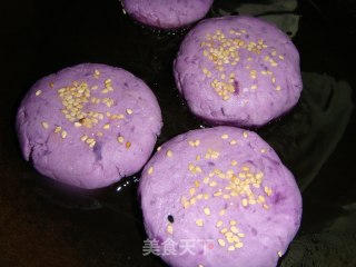 紫薯饼的做法步骤：8