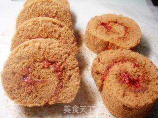 草莓巧克力蛋糕卷的做法步骤：13