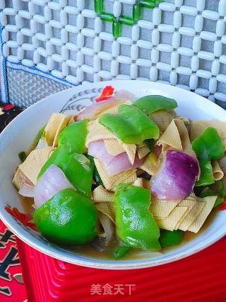 【青椒洋葱干豆腐】的做法步骤：10