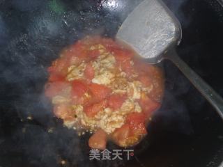 番茄鸡蛋捞烩面的做法步骤：4