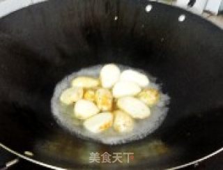 素菜--菜心芋艿的做法步骤：3