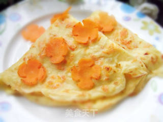给蛋饼镶朵花------梅花蛋饼的做法步骤：11