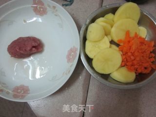 宝宝辅食——肉末土豆茸的做法步骤：2
